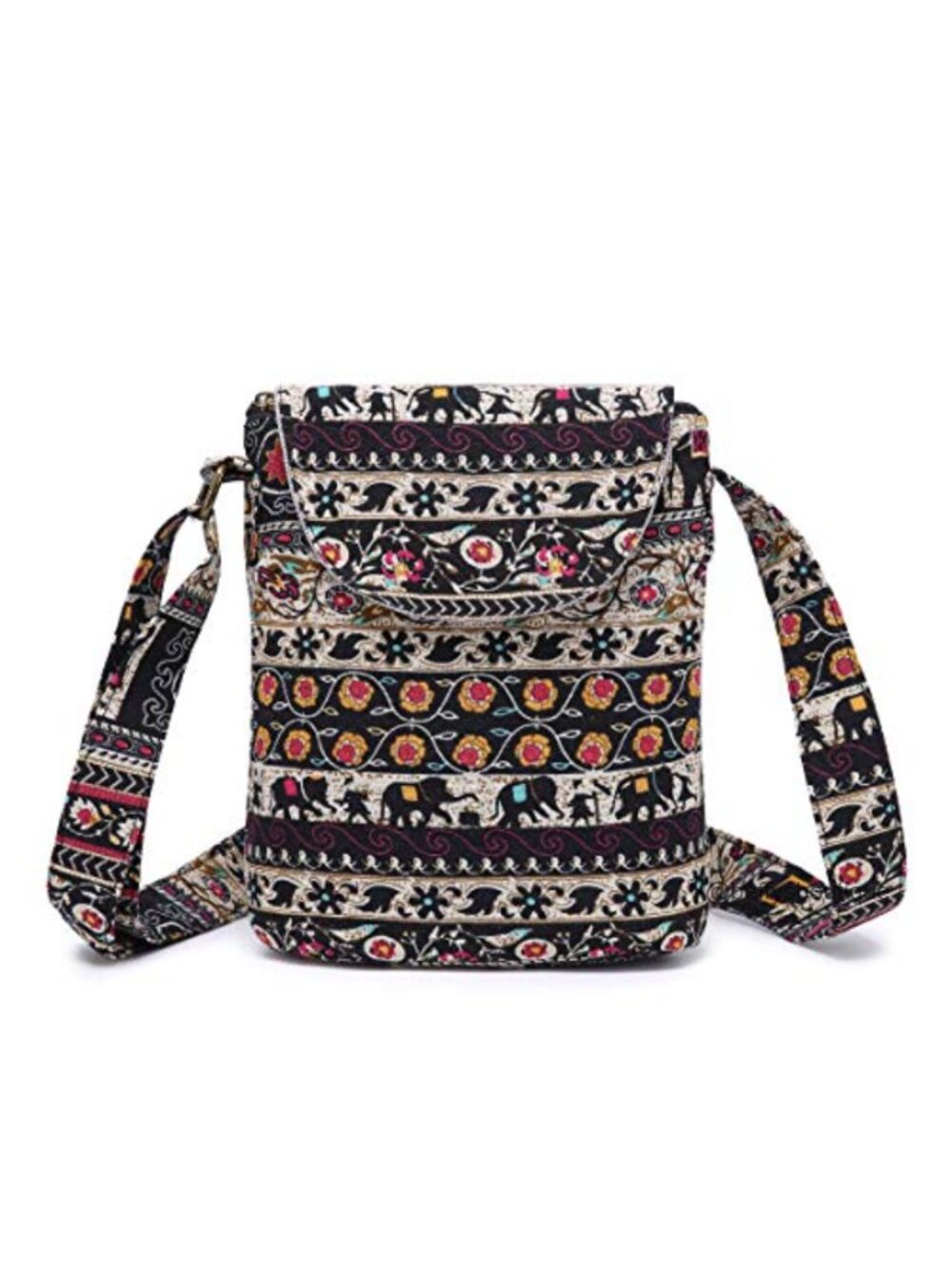 Small Canvas Shoulder Bag Hippie Boho Crossbody Handbag Compact Purse